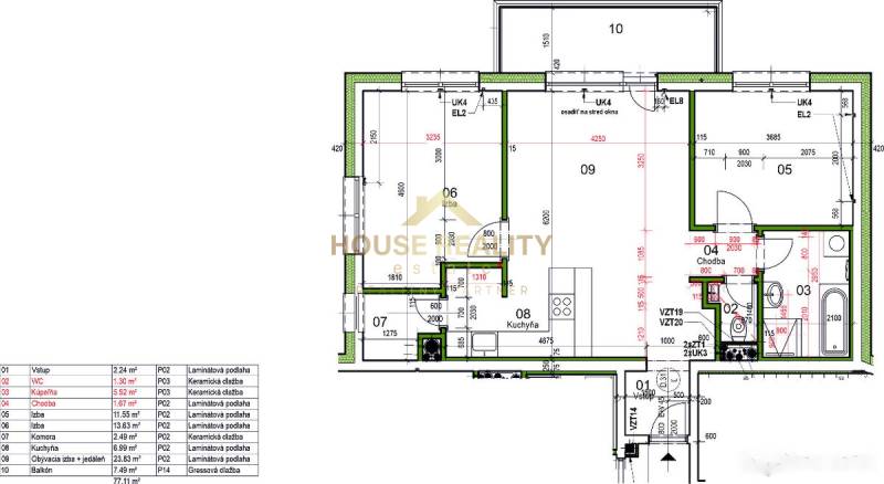 Novostavba Rača Rínok 3 izbový byt + parking, Rudroffova, BA III. Rača